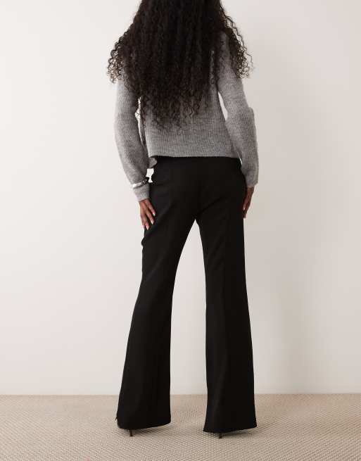ASOS DESIGN tailored slinky flared pants in black - part of a set, 4 of 5