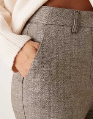 Asos Design Tailored Snatch Flare Pants In Multi