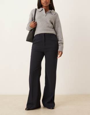 Asos Design Tailored Snatch Flare Pants In Gray