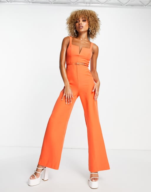 Asos hot sale orange jumpsuit