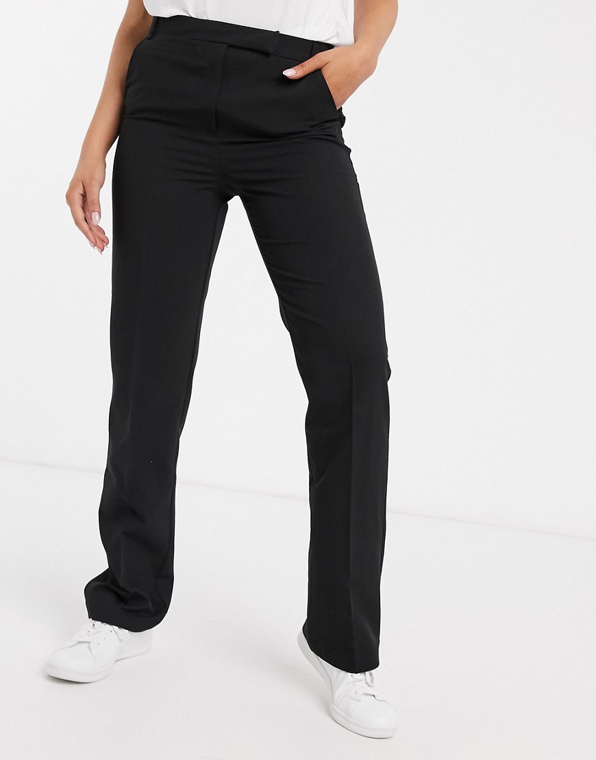 ASOS DESIGN tailored straight leg pants-Black