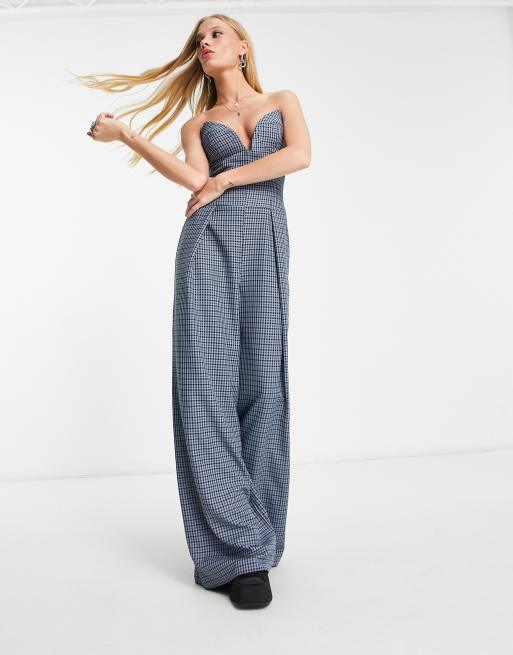 Asos store strapless jumpsuit