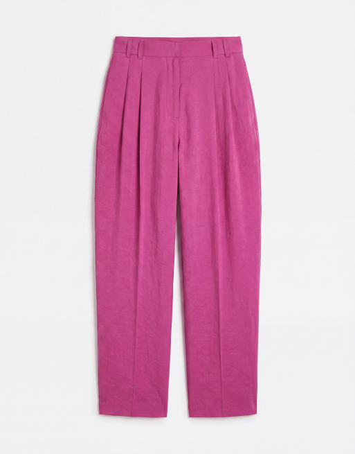 ASOS DESIGN tailored tapered soft suit pants in purple, 7 of 10