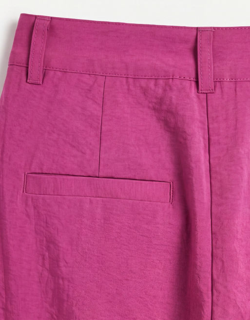 ASOS DESIGN tailored tapered soft suit pants in purple, 9 of 10