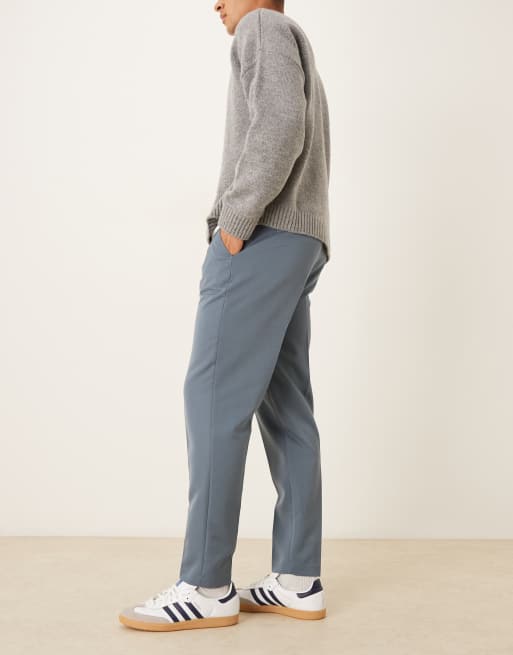 ASOS DESIGN tailored tapered trouser in blue, 3 of 5