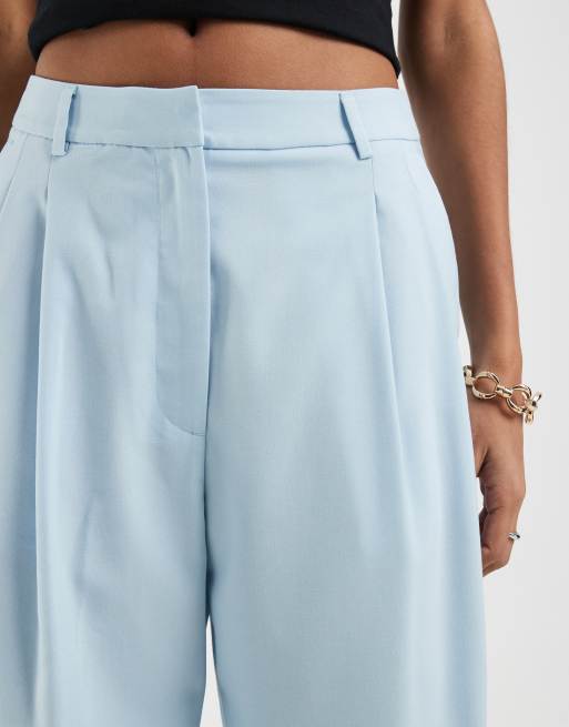 ASOS DESIGN tailored tapered trouser in blue, 4 of 5