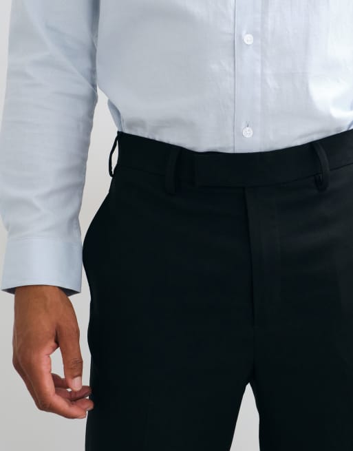 ASOS DESIGN tailored tapered trousers in black, 3 of 5