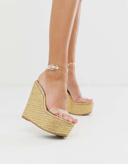 Asos store clear wedges