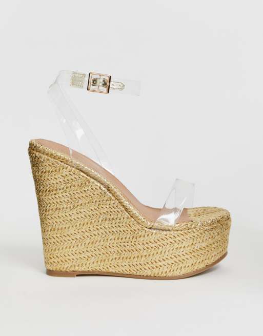 Asos clear clearance wedges