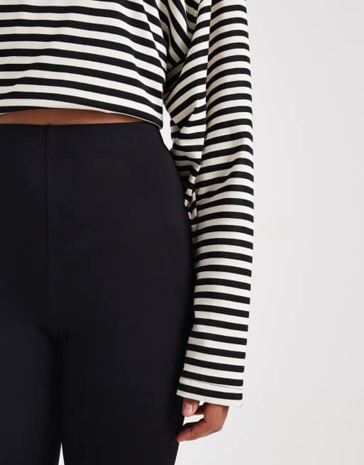 ASOS DESIGN Tall 2 pack basic jersey leggings in black, 5 of 5
