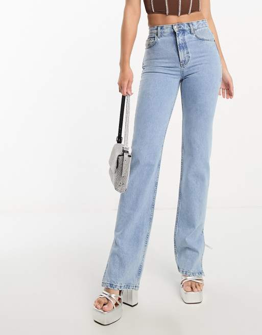 ASOS DESIGN flared jeans in light blue