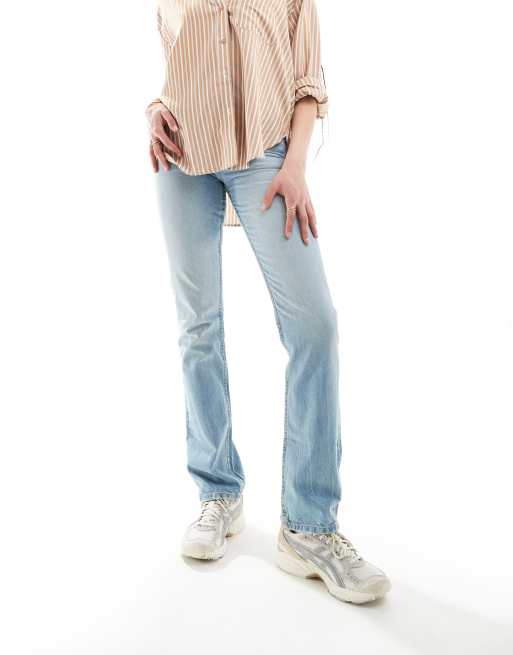 ASOS DESIGN Tall 90s straight leg jeans in vintage light wash