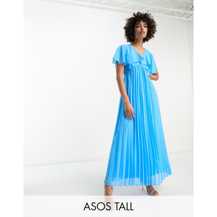 Asos blue cape dress online