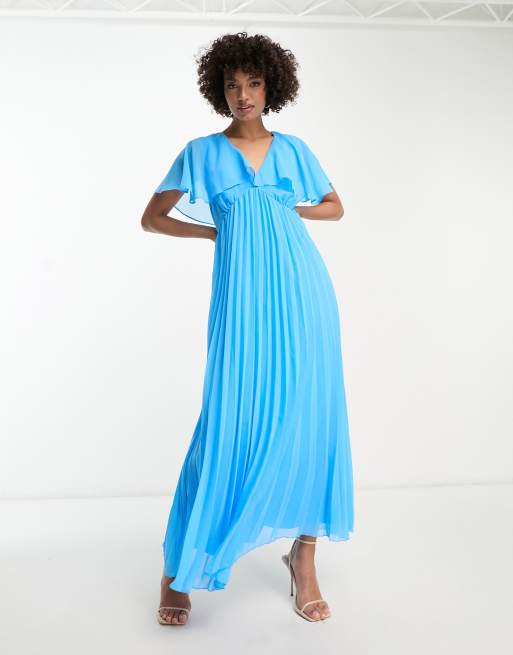 Asos blue cape store dress