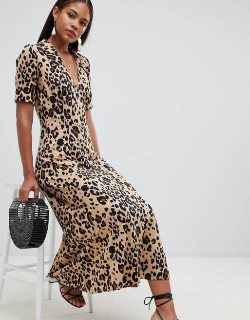 Tall animal 2024 print dress