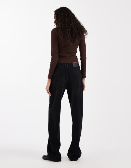 ASOS DESIGN Tall - Baggy jeans met lage taille in zwarte wassing, 2 van 5