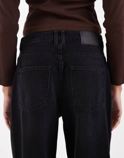 ASOS DESIGN Tall - Baggy jeans met lage taille in zwarte wassing, 4 van 5