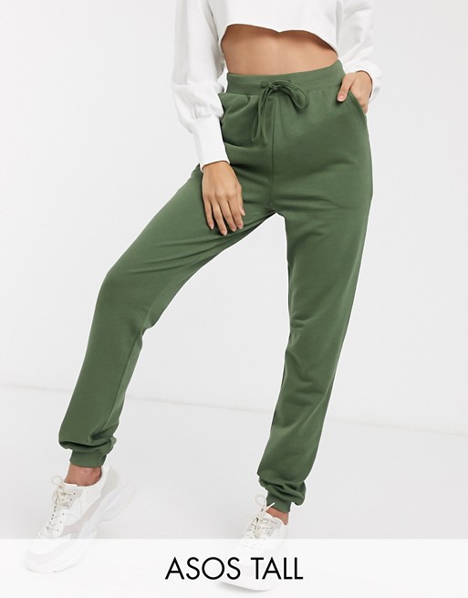ASOS DESIGN Tall basic jogger with tie in organic cotton