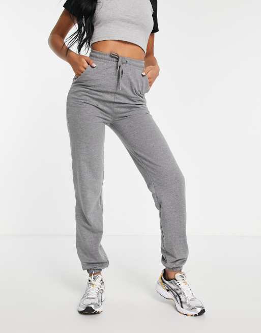 ASOS DESIGN Tall Basic Jogginghose in meliertem Anthrazit ASOS