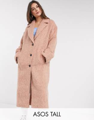 asos coat pink