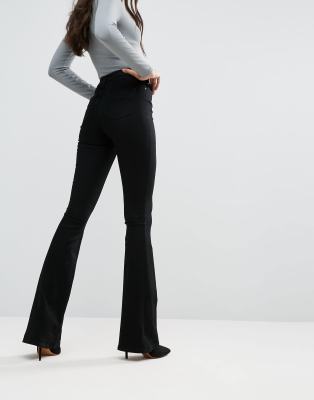 tall black flare jeans