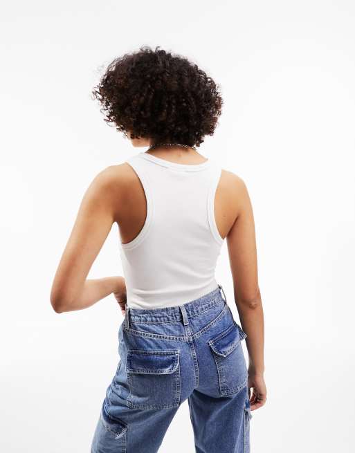 ASOS DESIGN Tall – Białe body o fasonie bokserki, 2 z 5
