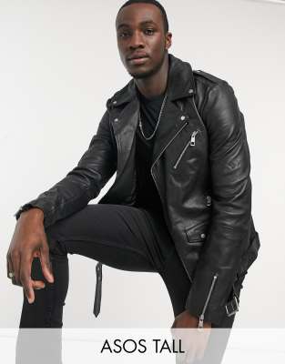 asos leather jacket