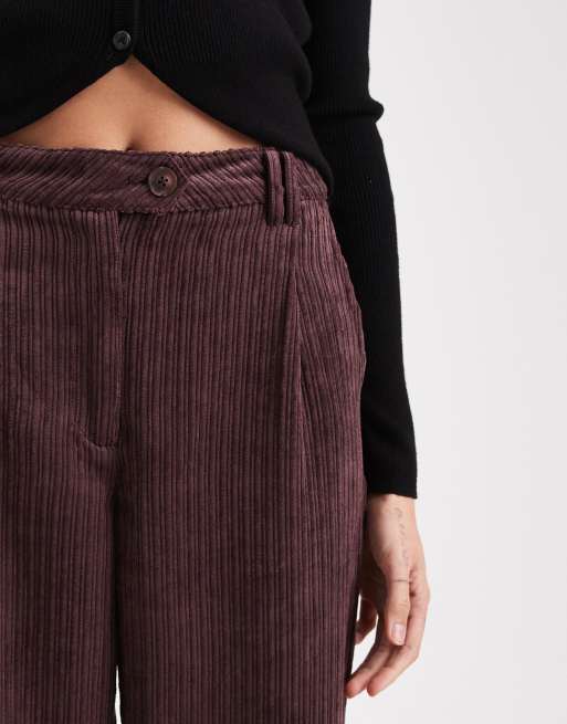 ASOS DESIGN Tall - Blommefarvede bukser i jernbanefløjl med smalle ben, 5 af 5