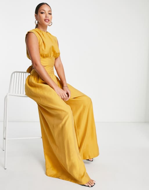 Asos mustard sales jumpsuit