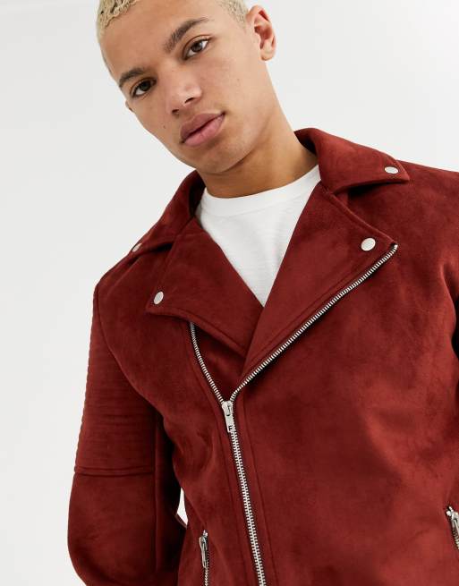 Veste best sale suedine bordeaux