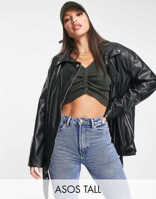 Asos veste en discount cuir