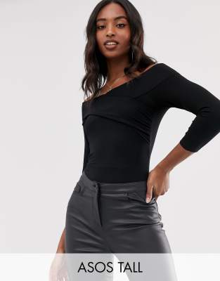 ASOS DESIGN Tall - Body cache-cur - Noir - Noir