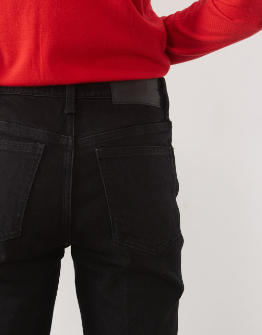 ASOS DESIGN Tall bootcut flare jean in black, 4 of 5
