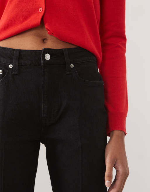 ASOS DESIGN Tall bootcut flare jean in black, 5 of 5