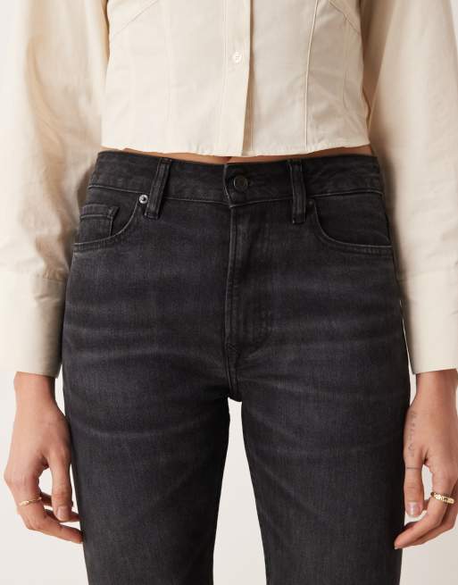 ASOS DESIGN Tall bootcut flare jeans in black, 4 of 5