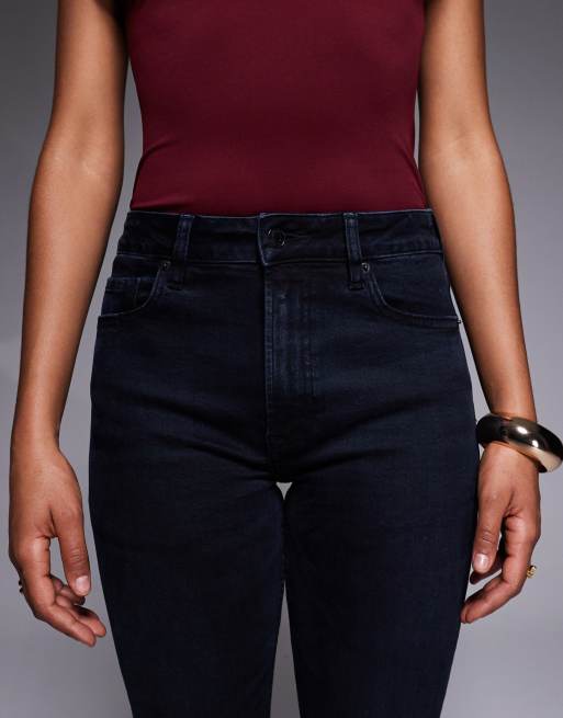 ASOS DESIGN Tall bootcut flare jeans in blue black, 5 of 5