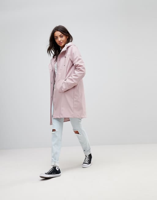 Asos hotsell pink raincoat