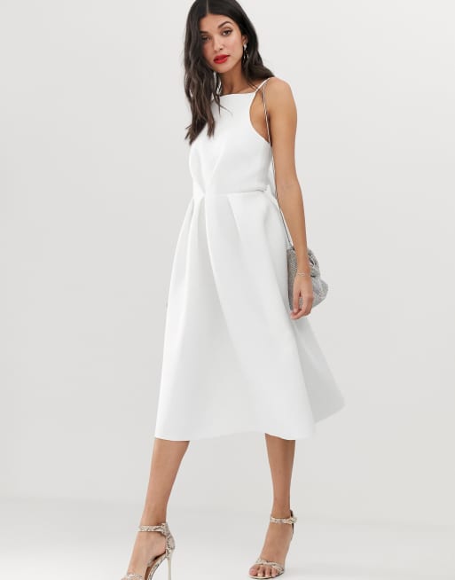 Asos white sale formal dress