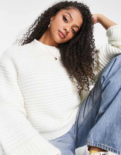 Horizontal shop ribbed sweater