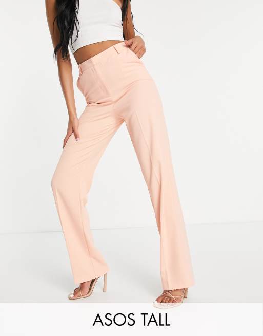 ASOS DESIGN Tall - Broek met rechte pijpen in perzik