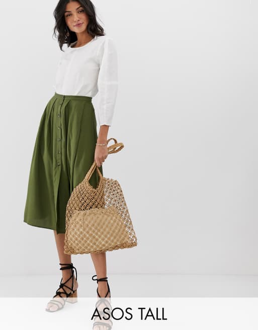 Asos floaty shop midi skirt