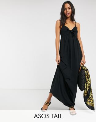 black maxi sundress