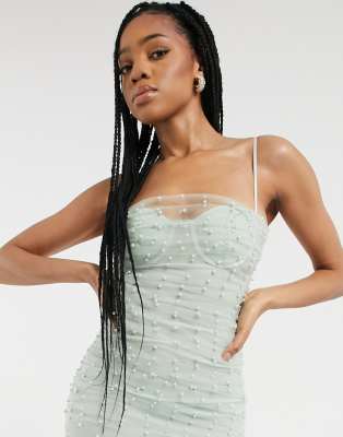 bodycon pearl dress