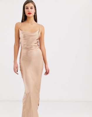 satin slip maxi