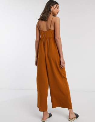 asos rust jumpsuit