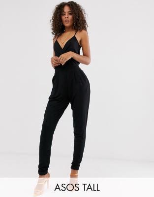 asos tall black jumpsuit