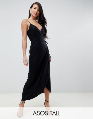 tall wrap maxi dress