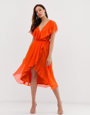 dip hem dress asos