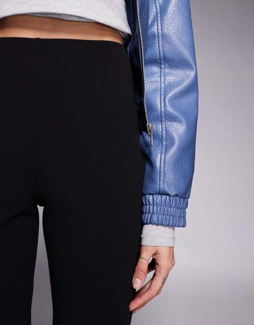 ASOS DESIGN Tall capri trousers with side split in black, 4 of 5