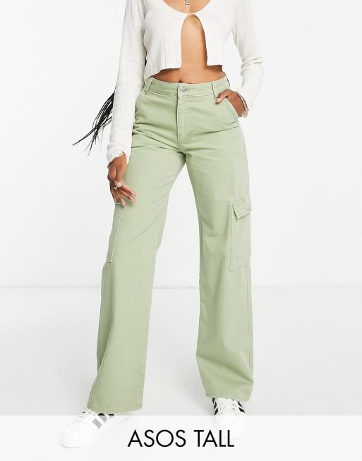 ASOS DESIGN Tall oversized cargo pants in khaki